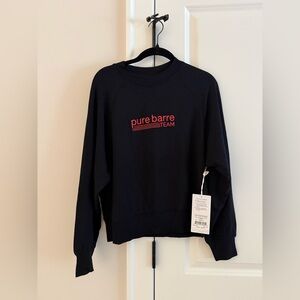 Pure Barre Team Black Sweatshirt Comfy Sweatshirt